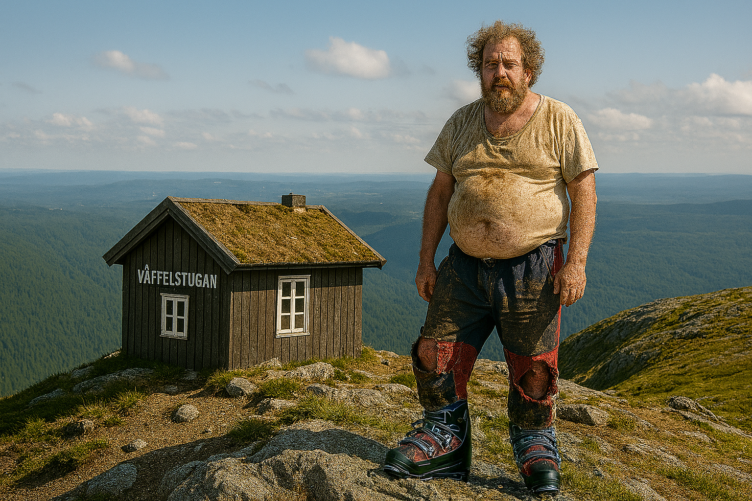 KVARGLÖMD I VÅFFELSTUGA – Har levt på smet och grädde sen april